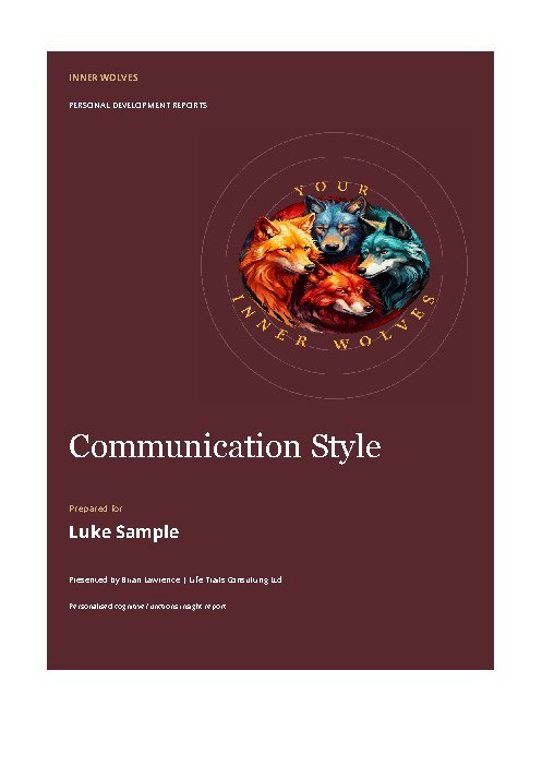 Communication Style fictional sample cover