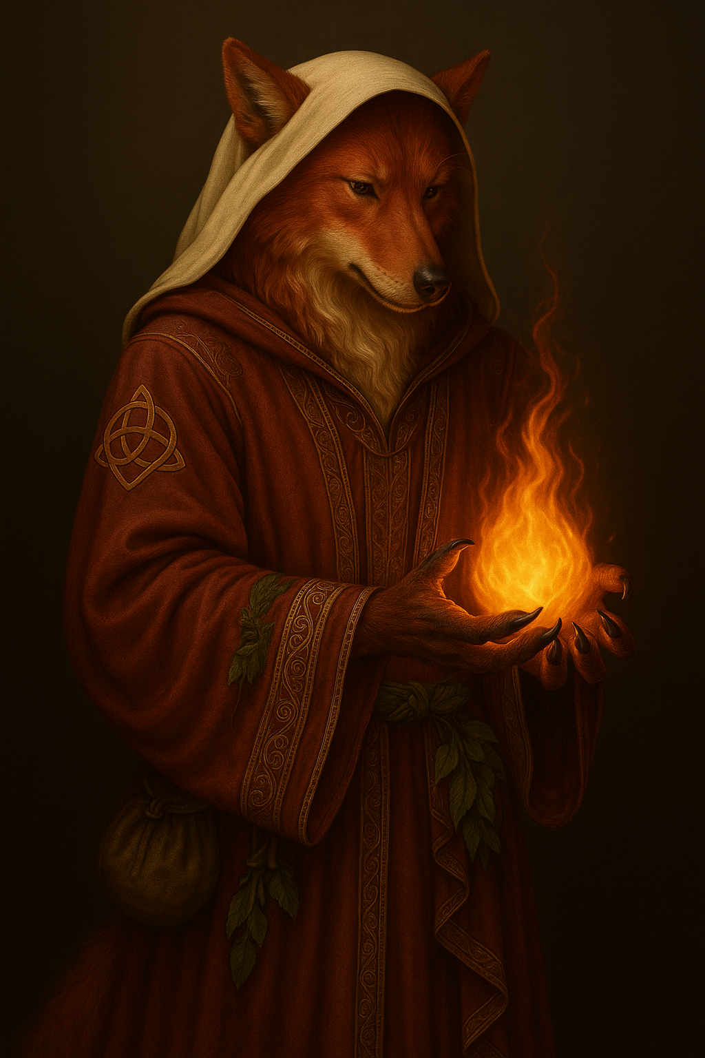 The Flamebearer — canonical Inner Wolves illustration